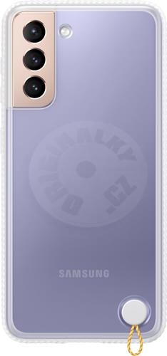 Samsung Průhledný ochranný zadní kryt - S21 5G - bílá