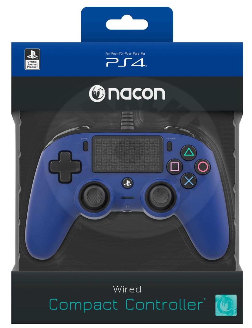 Nacon Wired Compact Controller Modra Ps4