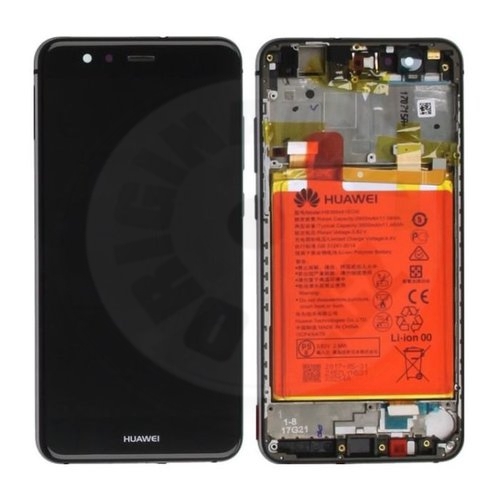 Huawei originální LCD a dotyková vrstva + rám + baterie pro P10 Lite - černá
