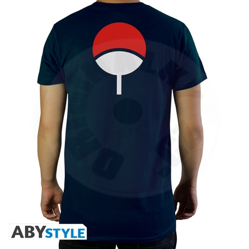 NARUTO SHIPPUDEN - Tshirt "Uchiha" man SS navy - basic 2XL_(1)