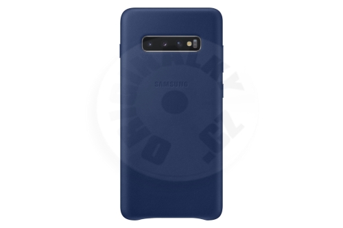 Samsung Kožený zadný kryt Galaxy S10 + - modra
