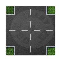 BRIXIES Plus 225.007 Designová podložka na stavění - křižovatka 25,5 x 25,5 cm