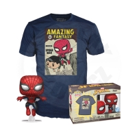 Funko Pop! &amp; Tee: Marvel - Spider Man Comic Cover - L