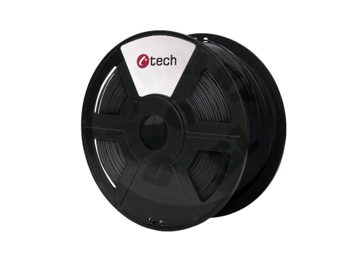 C-TECH Filament, PLA, 1,75mm, 1kg (330m) - černá