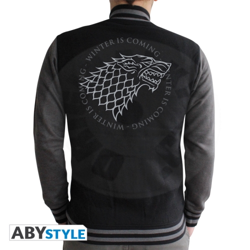 GAME OF THRONES - Jacket - "Stark" man black/dark grey 2XL_(1)