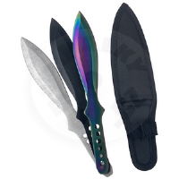 Sada 3ks barevných vrhacích nožů "HEAVY OSA TRICOLOR" - 26 cm
