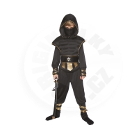 Kostým dětský Ninja černo-zlatý vel. 10-12 let