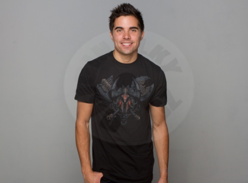 Diablo III Barbarian Class - tričko - černé