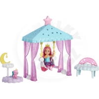 Mattel Barbie Dreamtopia: Chelsea - panenka s altánem a houpačkou (HLC27)