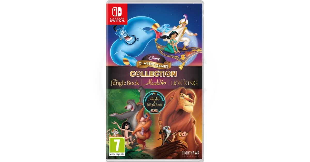 ekko Gendanne rysten Disney Classic Games: The Jungle Book, Aladdin, The Lion King (Switch)