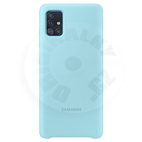 Samsung Silikonový zadní kryt A51 - modrá