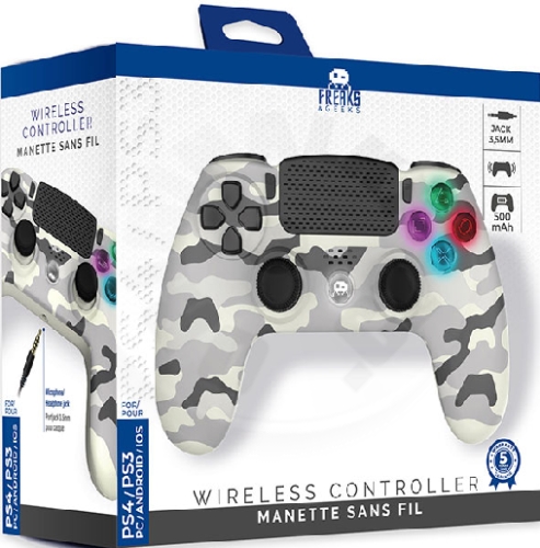 Drátový herní ovladač pro PlayStation 4 White Camo