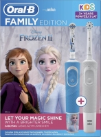 Oral-B Family Pack - D100 Vitality Sensi White + D100 Kids Frozen II