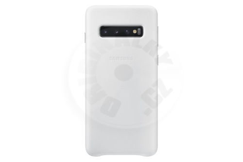 Samsung Kožený zadný kryt Galaxy S10 - biela