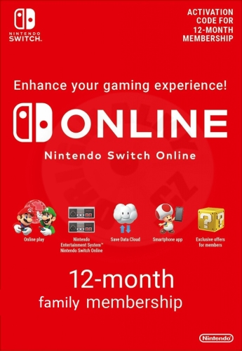 Nintendo Switch Online Rodinné členství - 365 dní