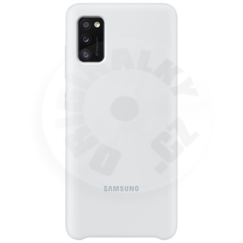 Samsung Silikonový zadný kryt A41  - biela