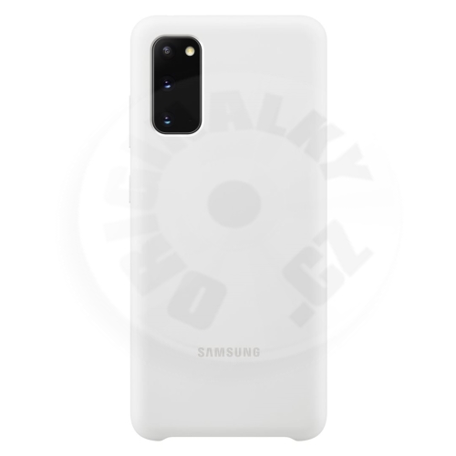 Samsung Silikonový zadní kryt S20 - bílá