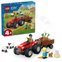 LEGO® City 60461 Červený traktor s přívěsem a ovcemi