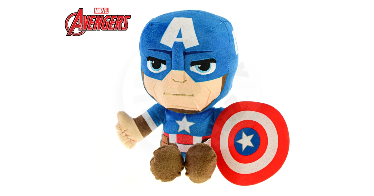 Marvel - Peluche Captain America 30cm Qualité Super Soft
