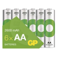 GP Recyko 2600, 6pcs AA rechargeable batteries