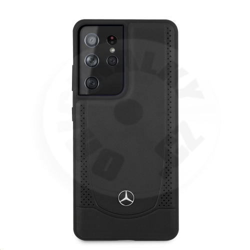 Mercedes kožené pouzdro Urban pro Samsung Galaxy S21 Ultra 5G - černá